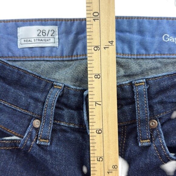 GAP Jeans Blue Skinny Real Straight Mid Rise Women's Size 26 - Picture 6 of 8